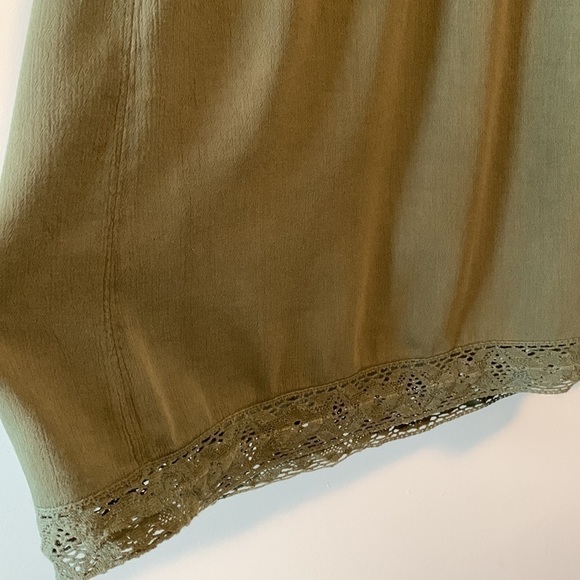 Aerie Peasant Green Oversized Scoop Back Dress Size Small - Picture 9 of 16